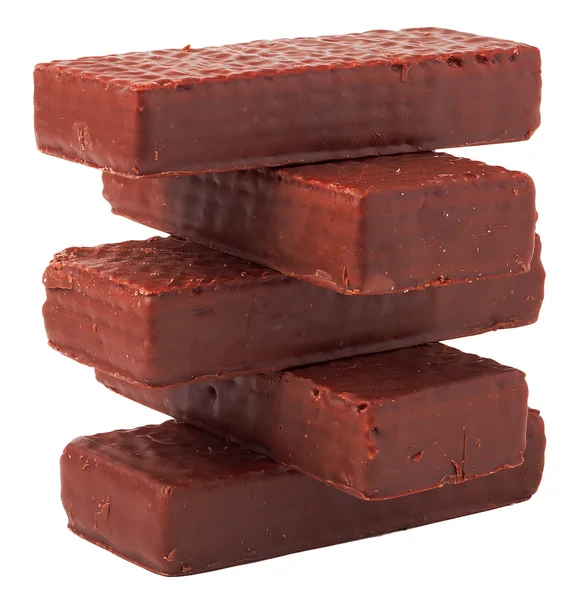 Čokoládové sladkosti izolovaných na bílém — Stock fotografie