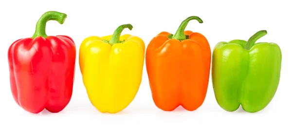 Красный, зеленый и желтый перец — стоковое фото