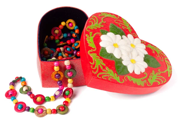 Caja de la forma de un corazón para el Día de San Valentín —  Fotos de Stock