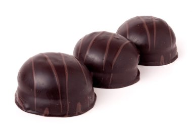 izole üzerine beyaz çikolata şeker