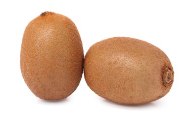 Beyaz izole arka planda iki kivi