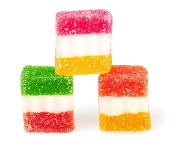 Sweet jelly candy isolated against a white background — Stock Photo, Image