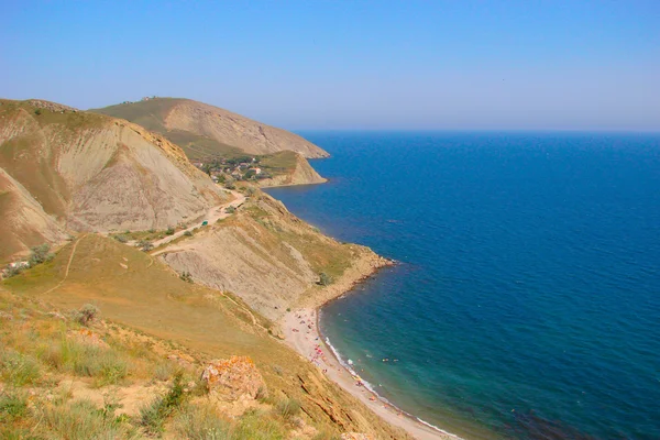 Крим краєвид з узбережжя Чорного моря. Природа склад — стокове фото