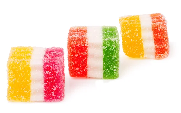 Sweet jelly candy isolated against a white background — Stock Photo, Image