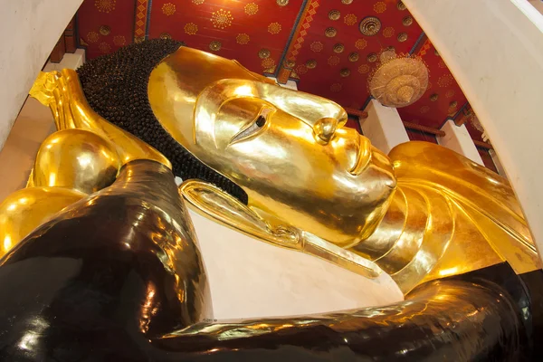 Goldenes Haupt der Buddha Singburi Provinz, Thailand — Stockfoto