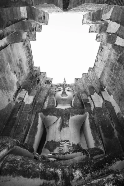 スコータイ, タイの古代仏顔 ストック画像