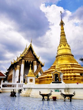 Koh Kret Tayland altın Pagoda