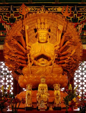 Ejder Tapınağı Kammalawat Nontaburi, Tayland adında güzel Çin Tapınağı