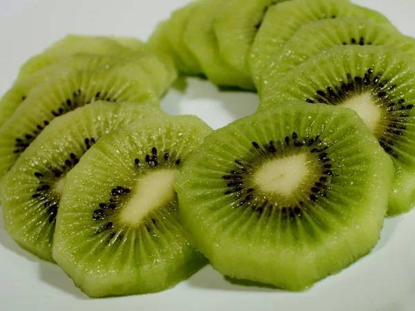 Muitas fatias de kiwi — Fotografia de Stock