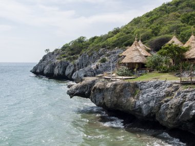 güzel görünüm üzerinde sri chang Adası'nda sriracha ampor, il chonburi, thailand