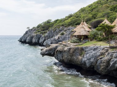 güzel görünüm üzerinde sri chang Adası'nda sriracha ampor, il chonburi, thailand