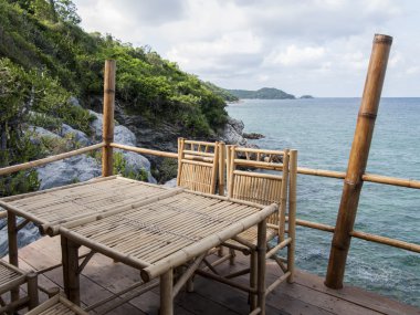 güzel görünüm üzerinde sri chang Adası'nda sriracha ampor, il chonburi, thailand