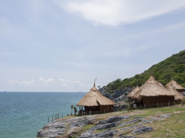 güzel görünüm üzerinde sri chang Adası'nda sriracha ampor, il chonburi, thailand