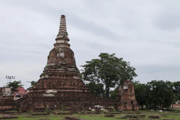 Templet, ayutthaya, thailand (ayutthaya historiska park ) — Stockfoto