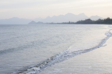 deniz plaj günbatımı, Tayland