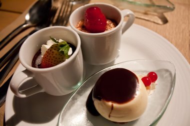 tatlı yemek. Restoran yemek