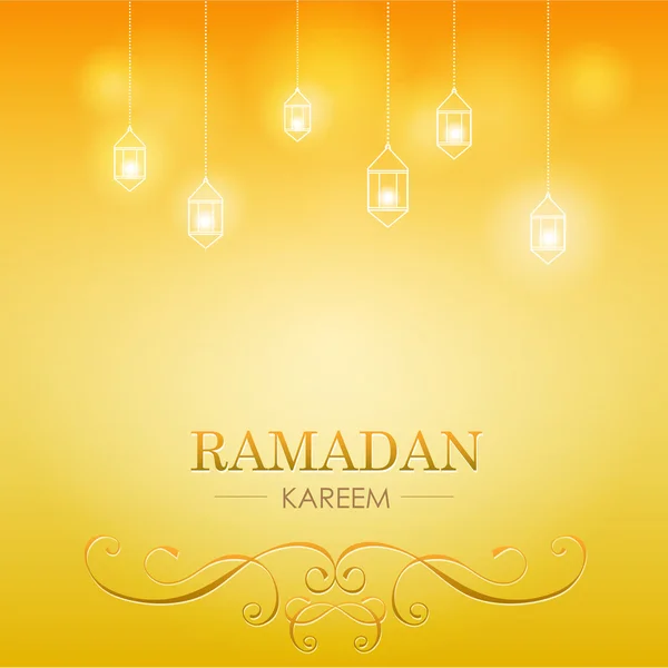 Celebração ramadan kareem — Vetor de Stock