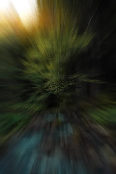 Abstraction Nature Motion Lines Vibrant Springtime Colors Vertical Format — Stock Photo, Image