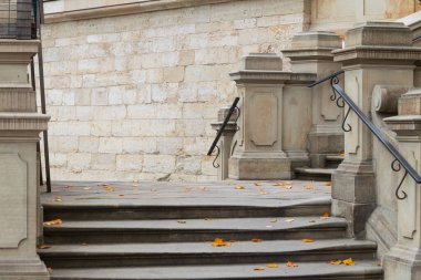 Soylu mermer mimari duvarlar zemin ve kenar ve köşeli sınırlar Rönesans tarzı saray elementleri yakın görünüm
