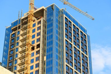 kentsel yapı inşaatı çok katlı apartman inşaatı endüstriyel süreç ve yüksek katlı vinç nesnesi