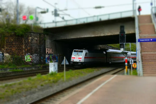 Скоростной Поезд Далеком Будущем — стоковое фото
