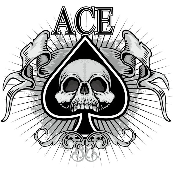 Ace of spades — Stock Vector