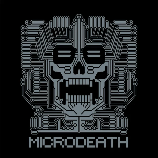 Industrial skull coat of arms Vector Graphics