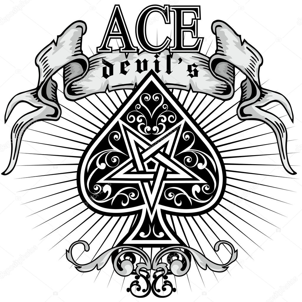 Ace of spades — Stock Vector © amid999 #101604356