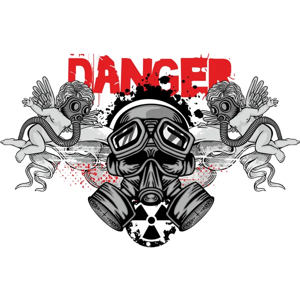 Grunge skull coat of arms Royalty Free Stock Illustrations