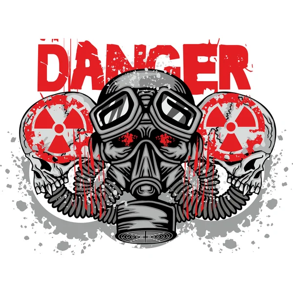 Grunge skull coat of arms Vector Graphics