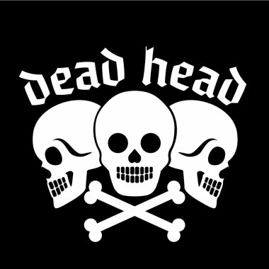 Grunge kafatası arması