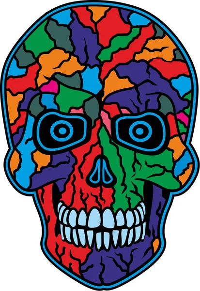 Color cráneo grunge — Archivo Imágenes Vectoriales