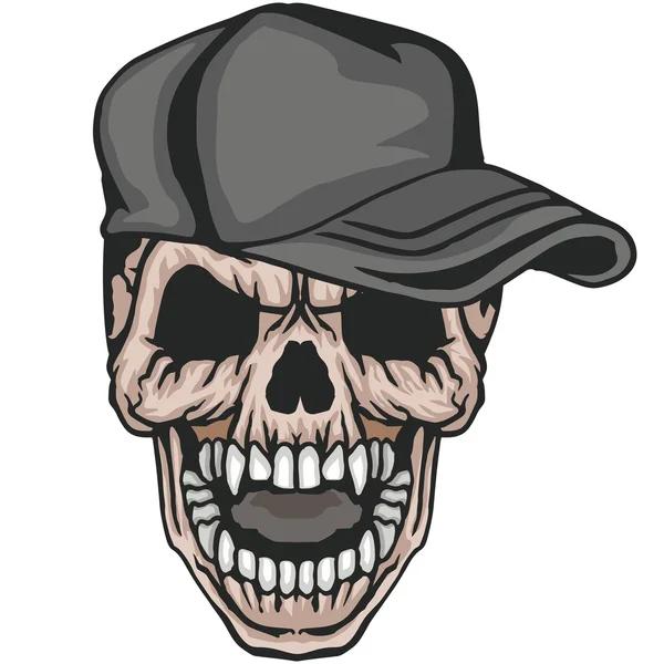 Grunge Totenkopf Wappen — Stockvektor