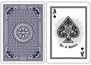 maça kafatası, iskambil kağıdı