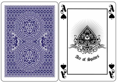 maça kafatası, iskambil kağıdı