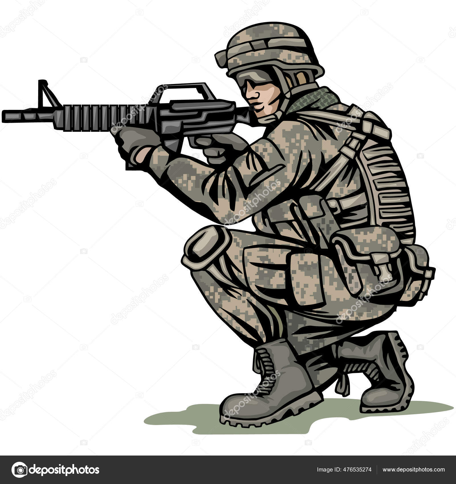 ícone Realista Do Vetor Da Jng 68 Mm De Carbina. As últimas Armas Dos Eua  Ilustração do Vetor - Ilustração de soldado, jogo: 212783325