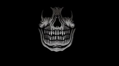 Kafatası ile gotik tabela, grunge vintage tasarımı