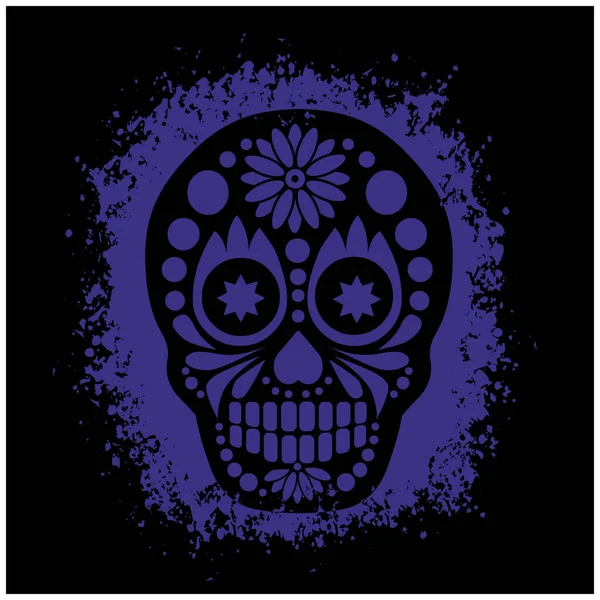 Hellig Død Dødedag Mexicansk Sukker Kranium Grunge Vintage Design Shirts – Stock-vektor