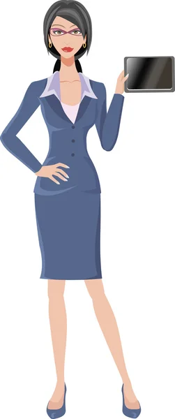 Mujer sexy de negocios — Vector de stock