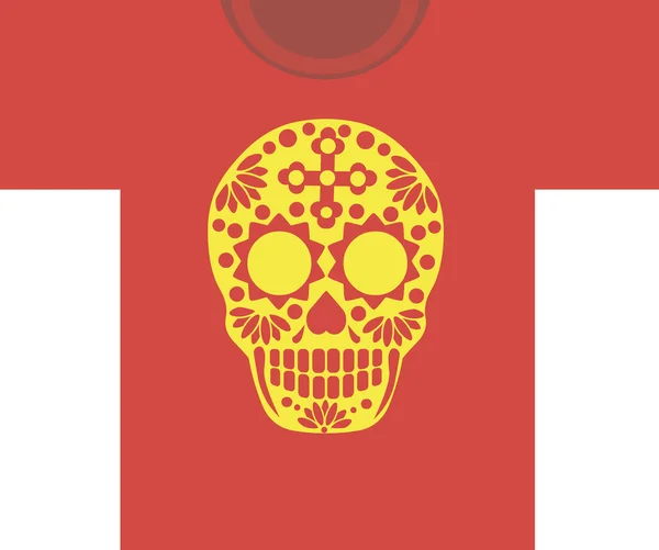 Calavera de azúcar — Vector de stock