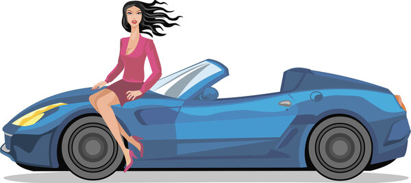 Женщина с машиной
