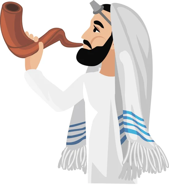 Jew man, Semite, Israel — Stock Vector