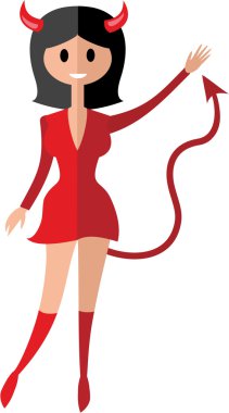 Cadılar Bayramı seksi şeytan gerl