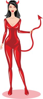 Cadılar Bayramı seksi şeytan gerl