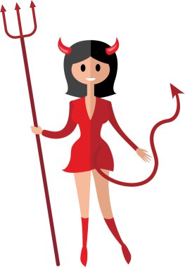 Cadılar Bayramı seksi şeytan gerl