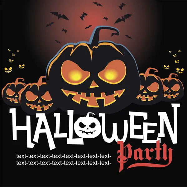 Halloween festa banner, cartaz — Vetor de Stock