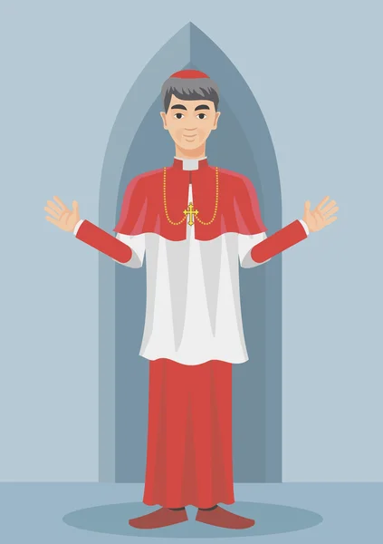 Christelijke Katholieke priester — Stockvector