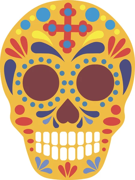 Día de la calavera de azúcar de los muertos — Vector de stock