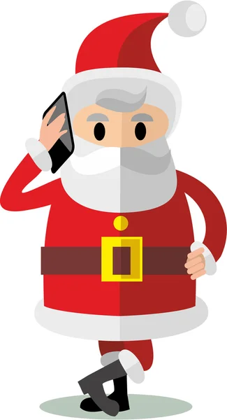 Santa Claus julfirande — Stock vektor