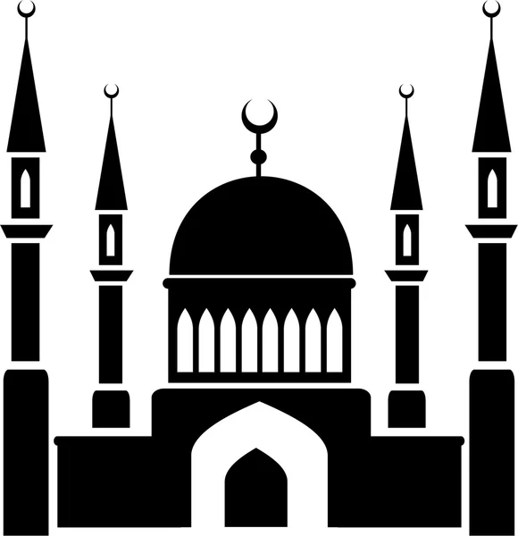 Arabiska islamiska moskén muslim — Stock vektor